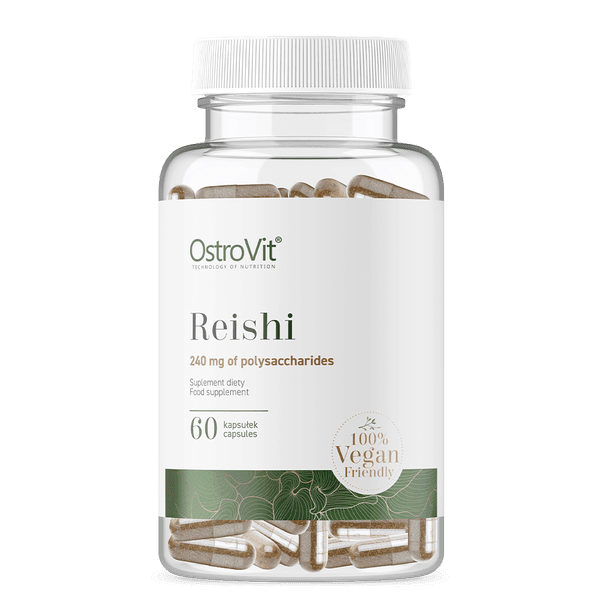 36 x Reishi Mushroom 600mg - Vegan - 60 Capsules - OstroVit