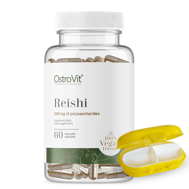 36 x Reishi Mushroom 600mg - Vegan - 60 Capsules - OstroVit