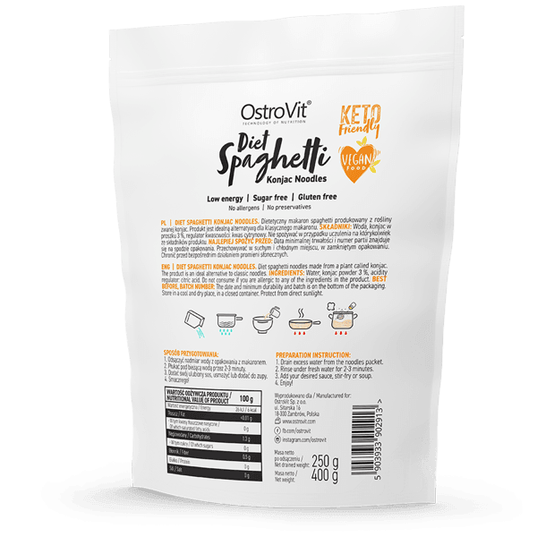 Diet Spaghetti 250g OstroVit