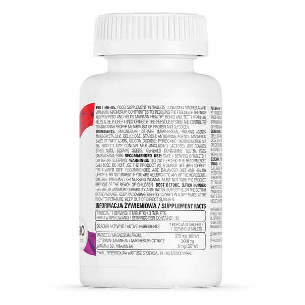 Magnesium + Vitamin B6 - 90 Tablet - OstroVit