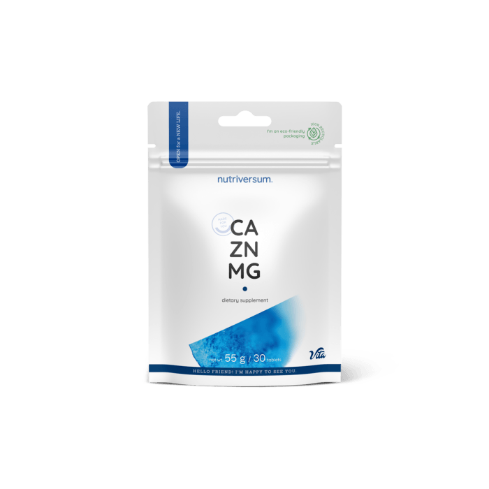 Nutriversum - Calcium - Zink - Magnesium - 30 Tabletten