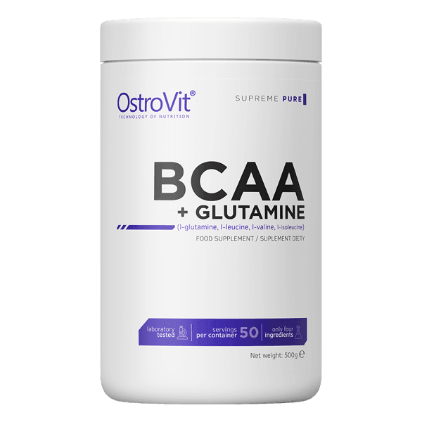 OstroVit BCAA + Glutamine 500 g (12 Pack)