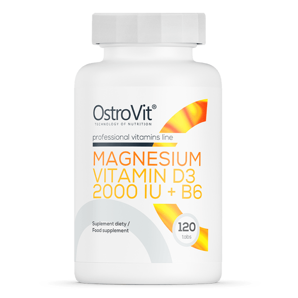 OstroVit Magnesium + Vitamine D3 2000 IE + B6 120 tabletten